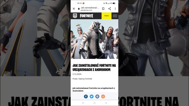 (poradnik) jak zainstalować fortnite na telefon z androidem. fortnite PL #01 смотреть онлайн