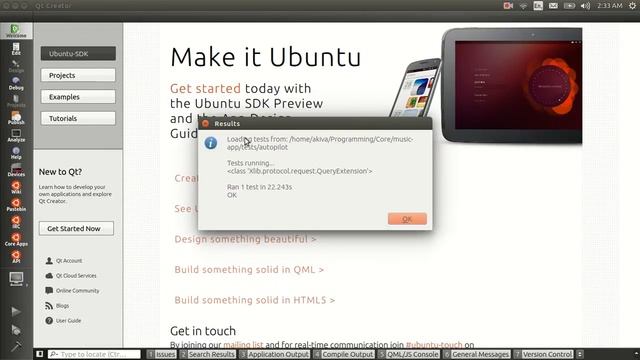 Ubuntu SDK Autopilot3 - First Working Version смотреть онлайн