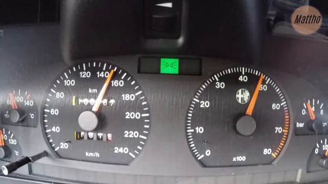 Alfa Romeo 155 2l 8V Twin Spark 0-180 km/h - old car - nice sound смотреть онлайн