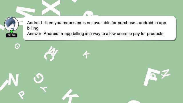 Android : Item you requested is not available for purchase - android in app billing смотреть онлайн