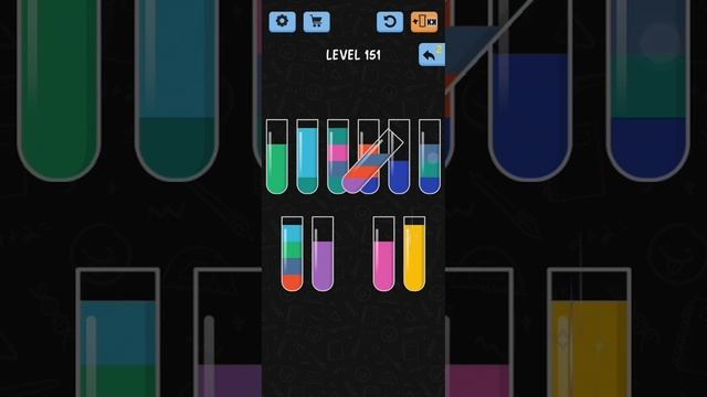 Water Color Sort Level 151 Walkthrough Solution IOS/Android