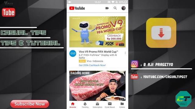 CARA DOWNLOAD VIDEO DARI YOUTUBE DI ANDROID||100%works #3 смотреть онлайн