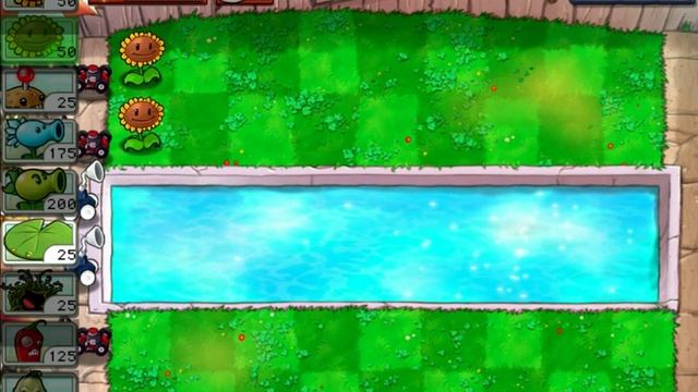 Plants vs. Zombies [iPhone] [Version 1.9.7] [Festive Mode] Pool Gameplay смотреть онлайн