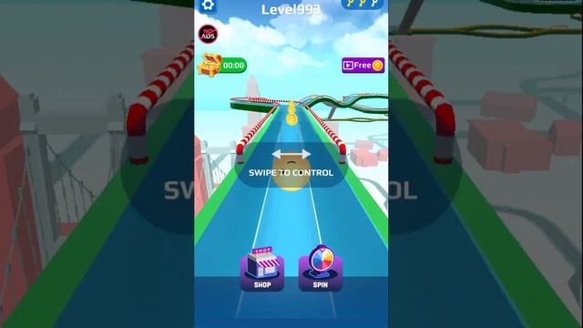 Sky Rolling Ball 3D - All Levels Gameplay Android, iOS ( Level 988 - 999 ) смотреть онлайн