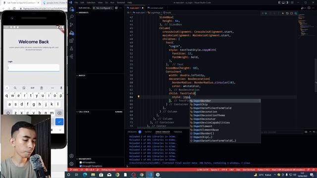 Membuat Tampilan Login menggunakan Flutter, GAMPANG BANGETT!! смотреть онлайн