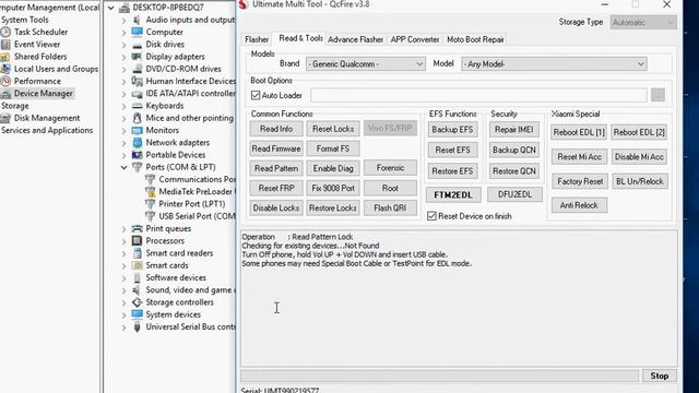 oppo A37f ,A37fw pattern read and frp lock removing UMT смотреть онлайн
