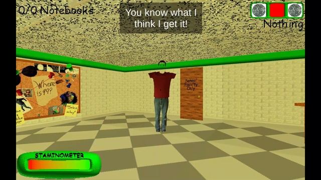 Baldi's Basics Classic Remastered Secret Demo Mode Ending Null/Filename2