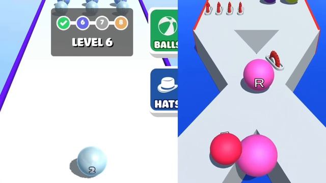 ✅Ball Merge 2048 🆚 A-Z 2 Ball Run mobile gameplay || Android Mobile Max Level Walkthrough gameplay смотреть онлайн