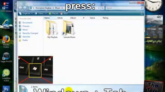 Windows Vista 3D Flip Tutorial смотреть онлайн