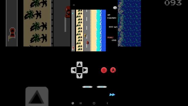 Road Fighter (NES) on Android emulator Full HD gameplay смотреть онлайн