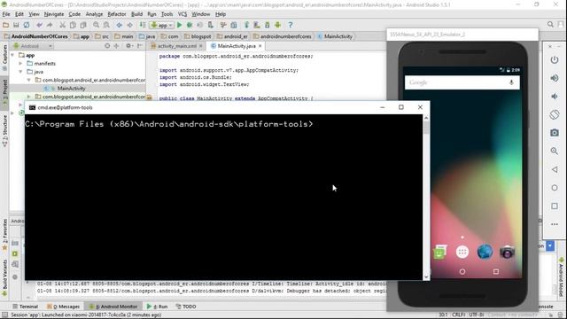 run "adb shell getprop ro.product.cpu.abi" on Android device and emulator смотреть онлайн