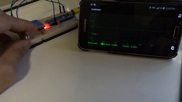 Arduino (Maple mini) and Android graph plotter App смотреть онлайн