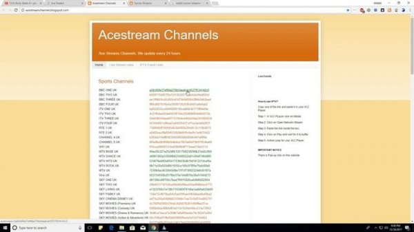 How to live stream by using ace stream