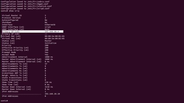 VRRP in SONiC | VRRP OSPF смотреть онлайн