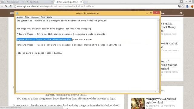 Tutorial - Como baixar hero legends apk mod - video curto смотреть онлайн