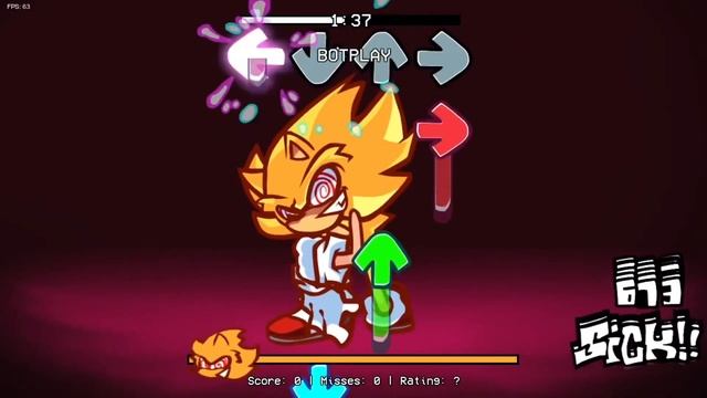 FNF Sonic Chaos Nightmare - [Friday Night Funkin’ Mod Showcase] смотреть онлайн
