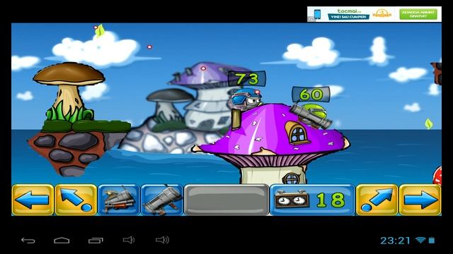 Warlings: Battle Worms - Android gameplay 2 смотреть онлайн
