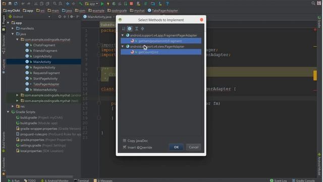 Firebase Chat App Android - myChAt App - 11 Adding Fragment Activities in our App смотреть онлайн