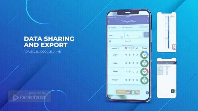 Attendy - Attendance Register application presentation (iOS / Android) смотреть онлайн