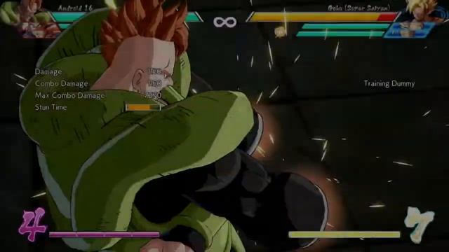 Dragon ball FighterZ Android 16 Combos смотреть онлайн