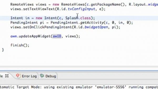 Android Application Development Tutorial   167   PendingIntent and widget Buttons