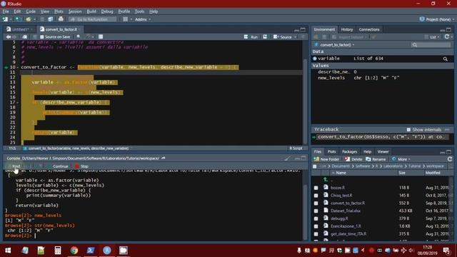 Introduzione a R - Tutorial 49 - Debug di una funzione (Parte I) смотреть онлайн