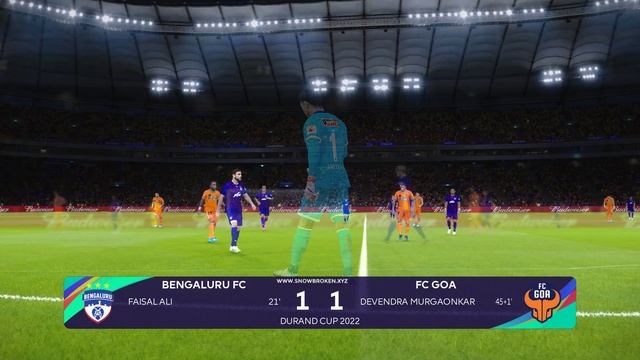 Bengaluru FC vs FC Goa : Gameplay | Durand Cup 2022 | 30th August | Pes 21 смотреть онлайн