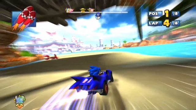 SONIC Lost Palace 6 Laps Expert (Request) Sonic & Sega All-Stars Racing -PC смотреть онлайн