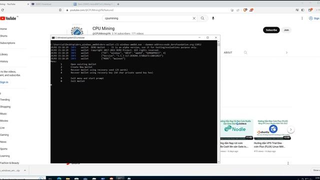 Hướng dẫn tạo Ví, đăng ký ví Dero CLI đào coin Dero qua Pool và Solo, đào Dero Node Solo riêng смотреть онлайн