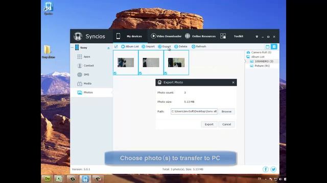 How to Sync Android photo to PC; Transfer photos from computer to Android смотреть онлайн