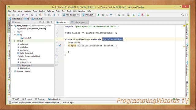 Flutter Android S1E1 : Hello World Mr SnackBar смотреть онлайн