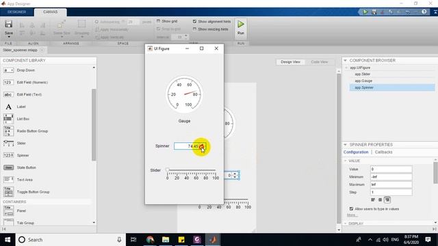 MATLAB App Designer Course For Beginners #9 (Slider, Spinner, Text Area , Tab group) شرح بالعربي смотреть онлайн
