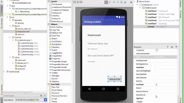 Java Android Studio APP 申请书 Programmierung - Navigation Menü, setContentView, OnButtonClick смотреть онлайн
