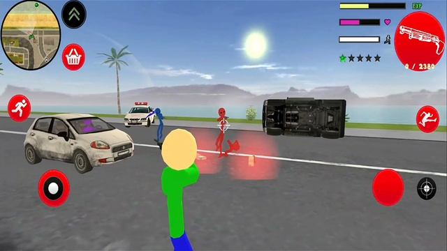 Baldi Stickman Game Stickman Spider Crime City Part#49 - New Update - Android Gameplay смотреть онлайн