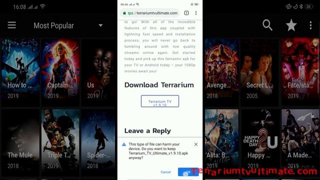 💥How To Install Terrarium Tv On Android 2019💥Terrarium TV Ultimate😀 смотреть онлайн