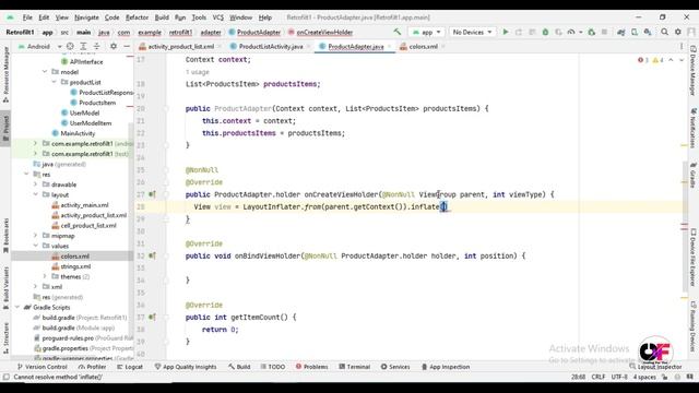 Fetch data From Server Using Retrofit in Android |How to Call API Using Retrofit example in Hindi смотреть онлайн