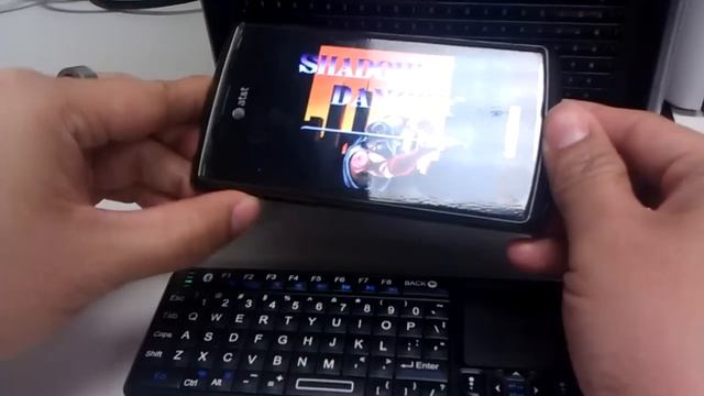 Rii tek bluetooth keyboard with Gensoid emulator on Galaxy S Captivate смотреть онлайн
