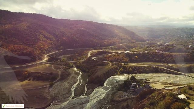 Осень в селе Ленинаул Казбековского района