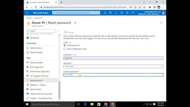 How to reset Azure VM Password | reset RDP password in Azure | HowToTech-Learn смотреть онлайн