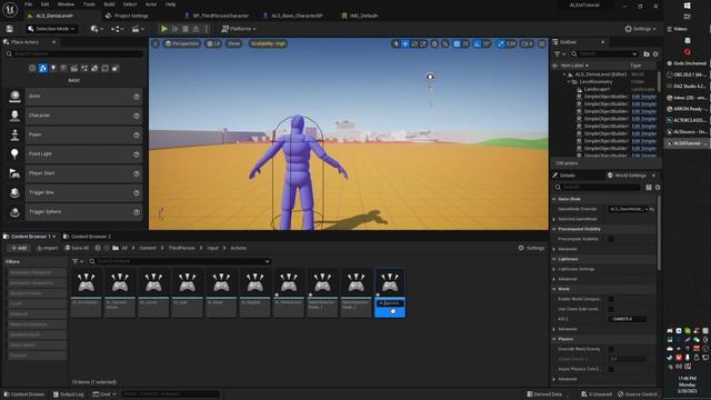 Tutorial: ALS v4 + Enhanced Input Actions in UE5.1 Unreal Engine смотреть онлайн