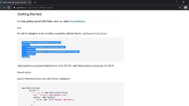 Web View Plugin in Flutter on Android Studio Tutorial смотреть онлайн