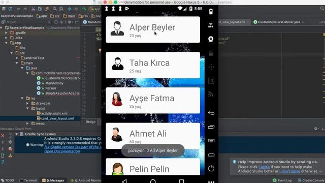 Android RecyclerView ve CardView Kullanımı смотреть онлайн