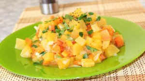 Тушеный кабачок. Тушим кабачок с морковью, луком и помидорами.