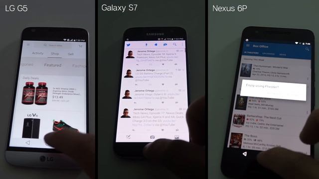 Speed Test: LG G5 vs Galaxy S7 vs Nexus 6P (Running Android N Developer Preview 2) смотреть онлайн