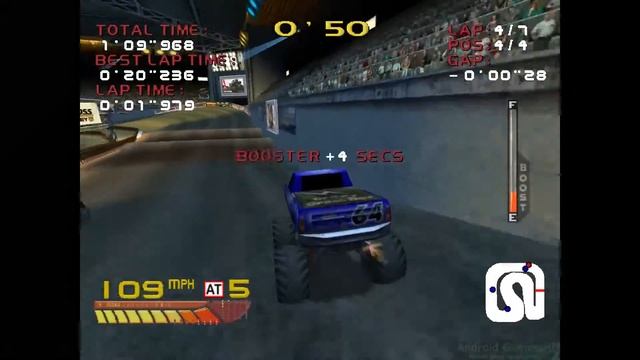 Reicast Dreamcast Emulator for Android - 4 Wheel Thunder ingame (Shield Android TV) смотреть онлайн