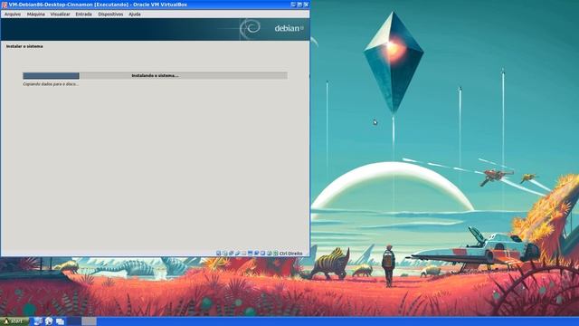 Installing Debian 8.6 Desktop Cinnamon смотреть онлайн