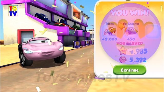 Disney Pixar Cars Holley 4 Screen Race & Paint Jobs | Cars Fast as Lightning смотреть онлайн