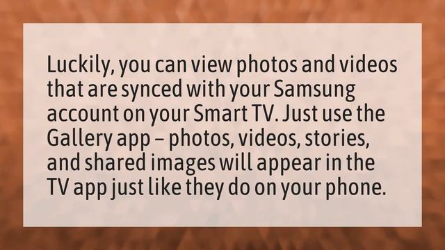 What is gallery on Samsung Smart TV? смотреть онлайн
