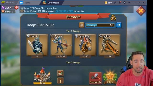 Lords Mobile 574m Might FULL ACCOUNT REVIEW (HappyFukka) смотреть онлайн