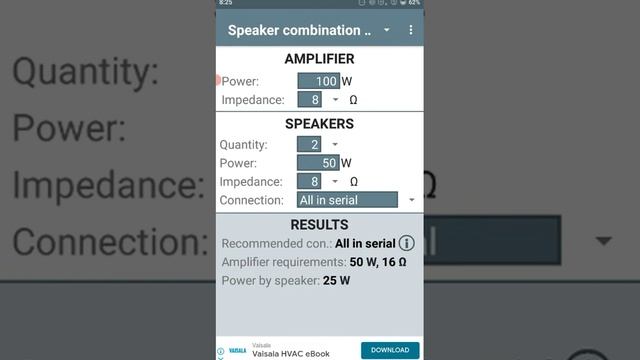 Speaker Line Calculator Android APK - aplikasi buat sound engineer yang mudah dipahami. смотреть онлайн